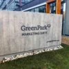 XSTONE Wall - 012 Cladding Concrete Wooden Grey on a wall Sign of Green Park