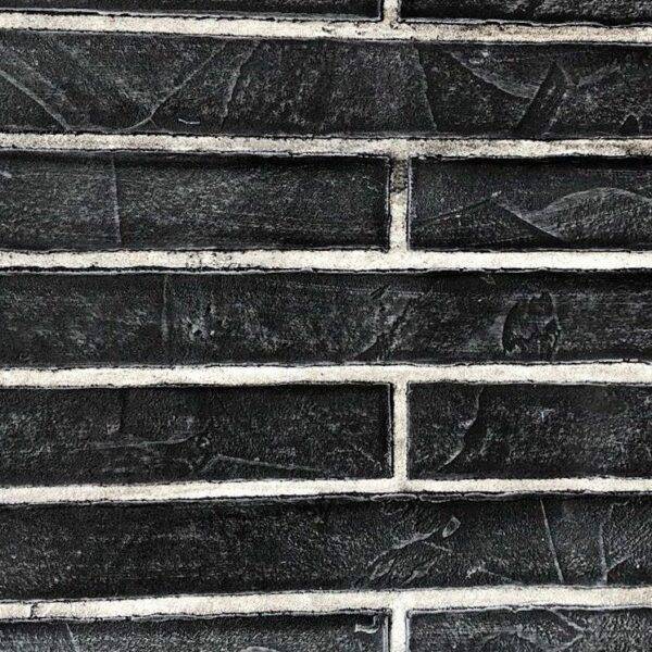XSTONE mineral veneer roll brick black, wall paper
