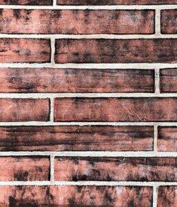 XSTONE mineral veneer roll brick smoked pink, wall paper