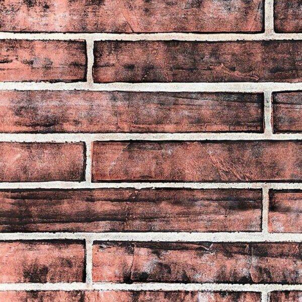 XSTONE mineral veneer roll brick smoked pink, wall paper