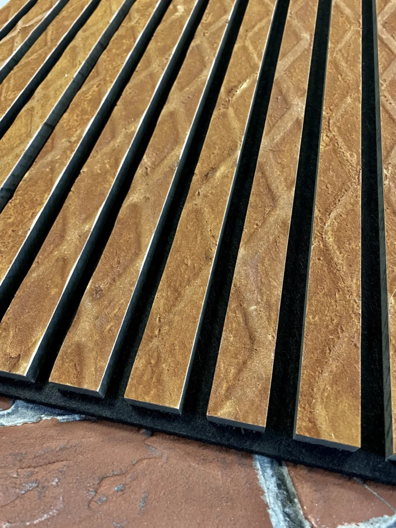 XSTONE 2012 Rust Diamond Acoustic wood panel