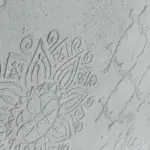 sculpted mandala mineral veneer