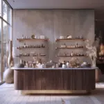 flexible roll wooden concrete middle pebble grey