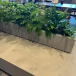 rough concrete laminated MDF panel