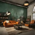 papier peint en pierre minérale vert foncé