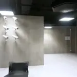 smooth light grey flexible concrete veneer