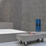 flexible mineral veneer roll smooth middle grey