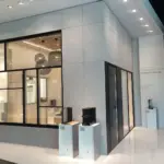 smooth conrete-laminated particle board panel