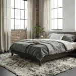 Floor smooth concrete black